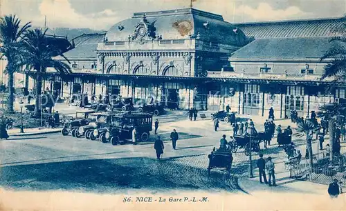 AK / Ansichtskarte Nice_Alpes_Maritimes La Gare Nice_Alpes_Maritimes