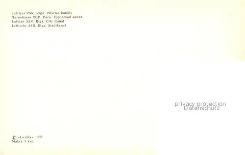 AK / Ansichtskarte Riga_Lettland Stadtskanal Riga_Lettland