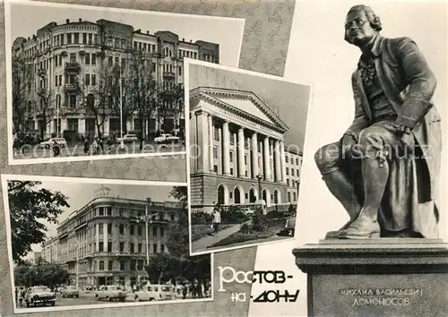 AK / Ansichtskarte Rostow_am_Don Denkmal Lomonosov Rostow_am_Don