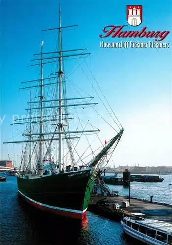 AK / Ansichtskarte Segelschiffe Museumschiff Rickmer Rickmers Hamburg 