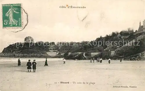 AK / Ansichtskarte Dinard_Ille_et_Vilaine_Bretagne Un coin de la plage Dinard_Ille