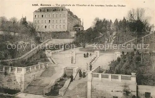 AK / Ansichtskarte Rennes_Ille et Vilaine Escalier Jardin du Thabor 