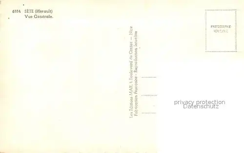 AK / Ansichtskarte Sete_Cette Vue generale 