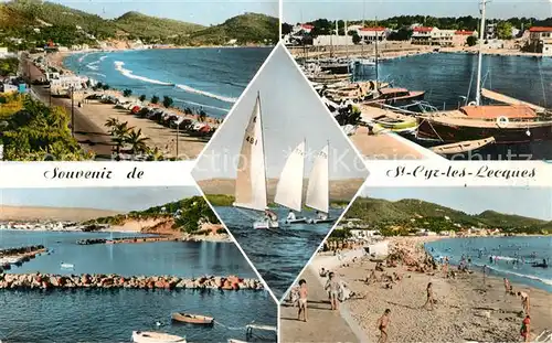 AK / Ansichtskarte Saint Cyr les Lecques Plage Bateaux Voiliers Port Saint Cyr les Lecques