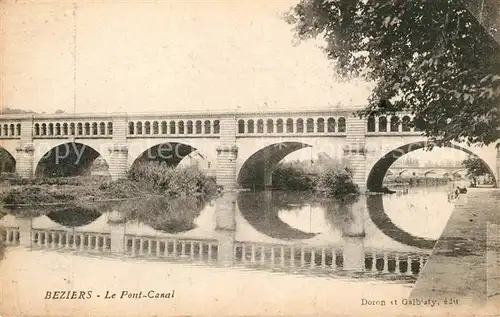 AK / Ansichtskarte Beziers Pont Canal Beziers