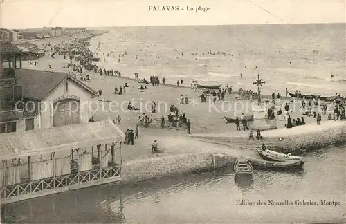 AK / Ansichtskarte Palavas les Flots_Herault La plage Palavas les Flots_Herault