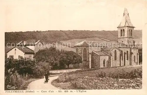 AK / Ansichtskarte Poleymieux au Mont d_Or Cure dair l Eglise Poleymieux au Mont d_Or
