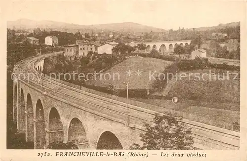 AK / Ansichtskarte Francheville_Rhone Les deux viaducs Francheville_Rhone