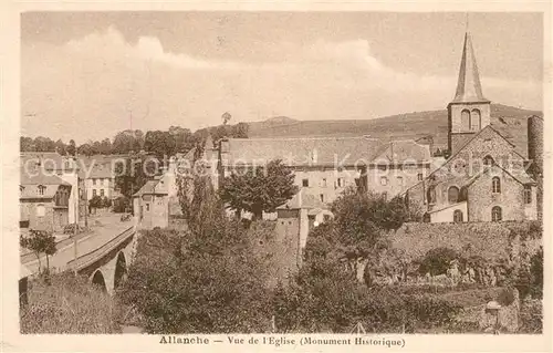 AK / Ansichtskarte Allanche Vue de lEglise  Allanche