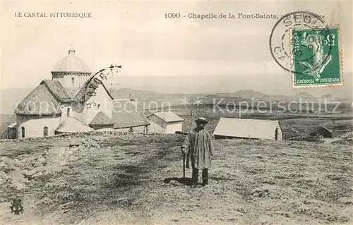 AK / Ansichtskarte Cantal_Montagne Chapelle de la Font Sainte  