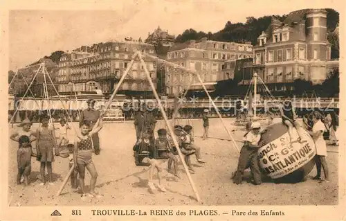 AK / Ansichtskarte Trouville sur Mer La Reine des Plages Parc des Enfants Trouville sur Mer