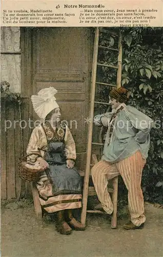 AK / Ansichtskarte Normandie_Region Madelinette et Jean Normandie Region