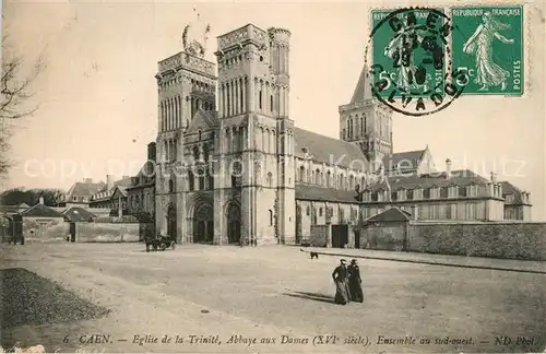 AK / Ansichtskarte Caen Eglise de la Trinite Abbaye aux Dames Ensemble au sud ouest Caen