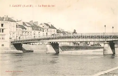 AK / Ansichtskarte Lagny sur Marne Le Pont de fer Lagny sur Marne