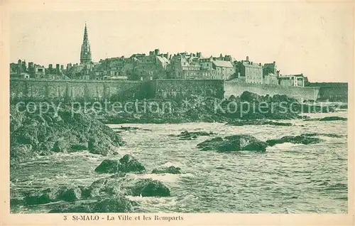 AK / Ansichtskarte Saint Malo_Ille et Vilaine_Bretagne La Ville et les Remparts Saint Malo_Ille et Vilaine