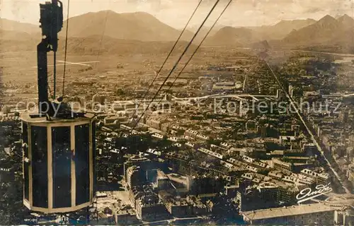 AK / Ansichtskarte Grenoble Le Telepherique de la Bastille Perspective sur la Ville Grenoble