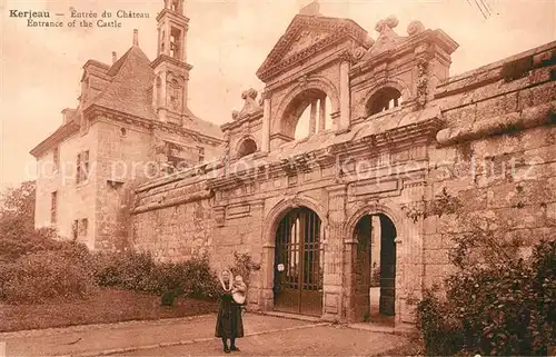 AK / Ansichtskarte Saint Vougay Chateau de Kerjean Entree du Chateau Saint Vougay