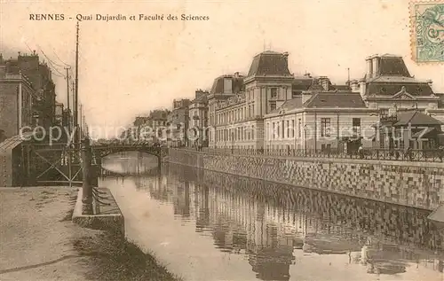 AK / Ansichtskarte Rennes_Ille et Vilaine Quai Dujardin et Faculte des Sciences 