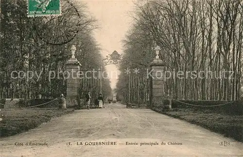 AK / Ansichtskarte La_Gouesniere Entree principale du Chateau La_Gouesniere