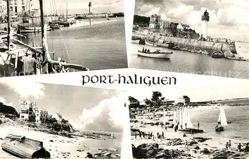 AK / Ansichtskarte Quiberon_Morbihan Port Haliguen abrite des vents est la refuge des bateaux par gros temps Quiberon Morbihan