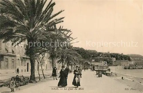 AK / Ansichtskarte Nice_Alpes_Maritimes Le Quai du Midi Nice_Alpes_Maritimes