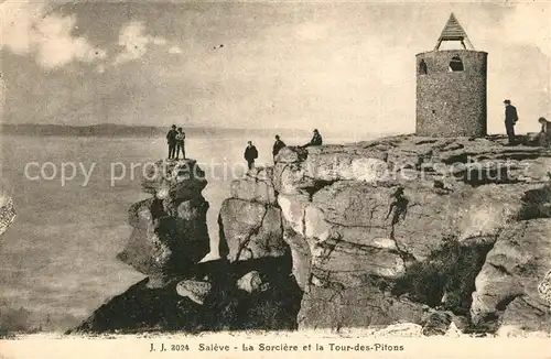 AK / Ansichtskarte Saleve La Sorciere et la Tour des Pitons Saleve