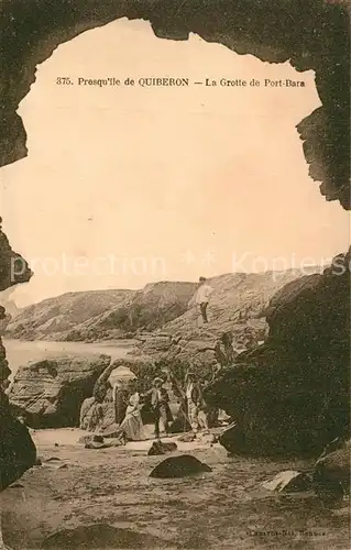 AK / Ansichtskarte Quiberon_Morbihan La Grotte de Port Bara Quiberon Morbihan