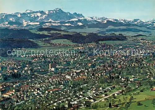 AK / Ansichtskarte St_Gallen_SG Fliegeraufnahme Saentis St_Gallen_SG