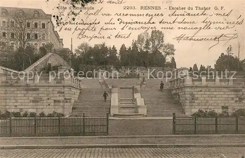 AK / Ansichtskarte Rennes_Ille et Vilaine Escalier du Thabor 