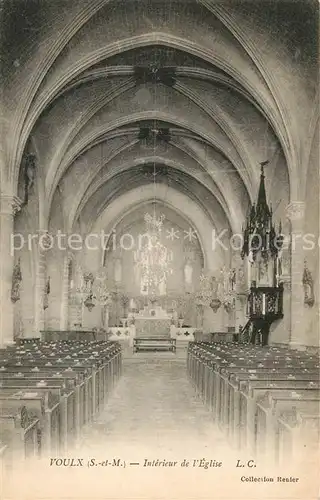 AK / Ansichtskarte Voulx Interieur de l Eglise Voulx