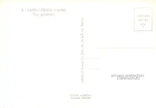 AK / Ansichtskarte Laroquebrou Vue generale Laroquebrou