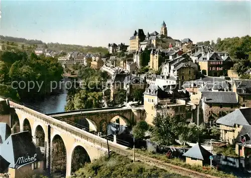 AK / Ansichtskarte Uzerche Vue generale Le Viaduc  Uzerche