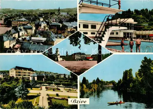 AK / Ansichtskarte Brive_Correze Vue generale Piscine Le Theatre Square C Bondy la Correze Brive Correze