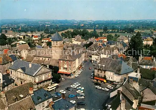 AK / Ansichtskarte Pleaux Vue generale aerienne Pleaux