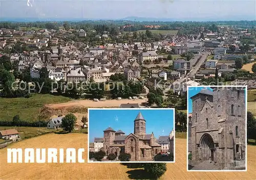 AK / Ansichtskarte Mauriac_Cantal Vue panoramique et la basilique ND des Miracles Mauriac Cantal