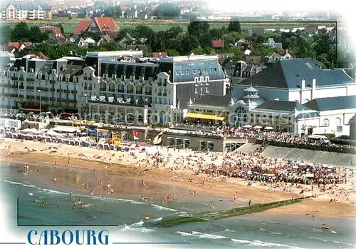 AK / Ansichtskarte Cabourg La plage le Grand Hotel et le Casino Cabourg