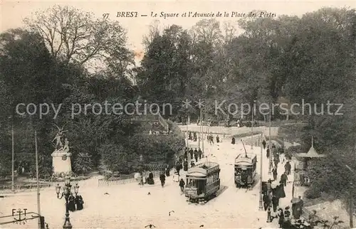 AK / Ansichtskarte Brest_Finistere Square Avancee de la Place des Portes  Brest_Finistere