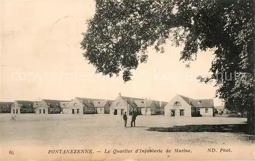 AK / Ansichtskarte Brest_Finistere Quartier Infanterie Marine Brest_Finistere