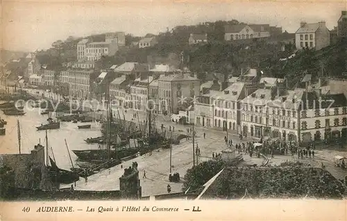 AK / Ansichtskarte Audierne Les Quais Hotel du Commerce Audierne