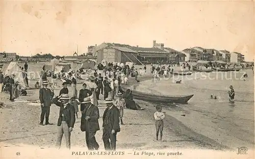 AK / Ansichtskarte Palavas les Flots_Herault Plage rive gauche Palavas les Flots_Herault
