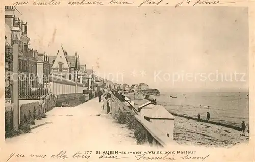 AK / Ansichtskarte Saint Aubin sur Mer_Calvados Vu du pont Pasteur Saint Aubin sur Mer