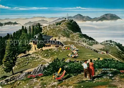 AK / Ansichtskarte Hochfelln_Ruhpolding Rauschberggipfel Geigelstein Hochgern Hochfelln Ruhpolding