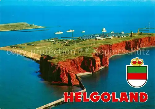 AK / Ansichtskarte Helgoland Fliegeraufnahme Helgoland