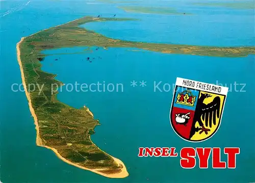 AK / Ansichtskarte Sylt Fliegeraufnahme Sylt