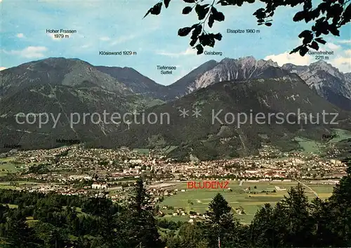 AK / Ansichtskarte Bludenz_Vorarlberg Panorama Bludenz Vorarlberg