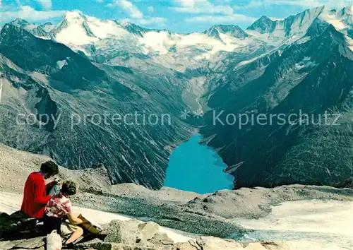 AK / Ansichtskarte Zillertal_Tirol Gletscherhuette Schlegeis Stausee Zillertaler Gletscher  Zillertal_Tirol