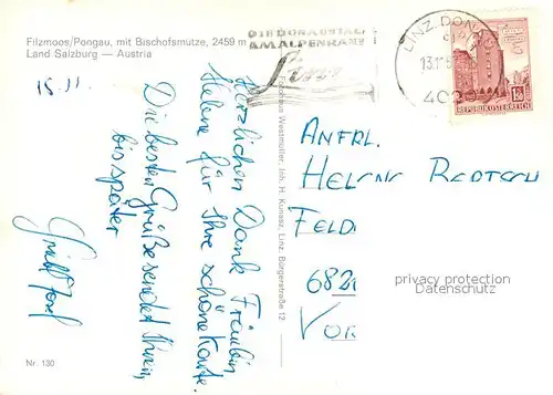 AK / Ansichtskarte Filzmoos Panorama Bischofsmuetze Filzmoos