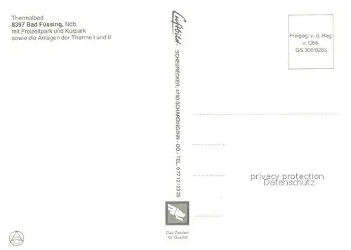 AK / Ansichtskarte Bad_Fuessing Fliegeraufnahme  Bad_Fuessing