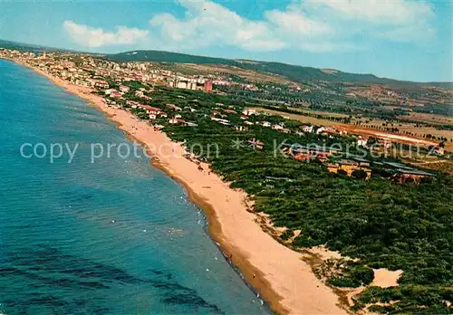 AK / Ansichtskarte San_Vincenzo_Toscana Fliegeraufnahme Spiaggia Villaggio Euroturisti San_Vincenzo_Toscana