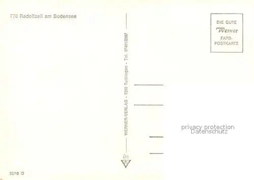 AK / Ansichtskarte Radolfzell_Bodensee Fliegeraufnahme Radolfzell Bodensee